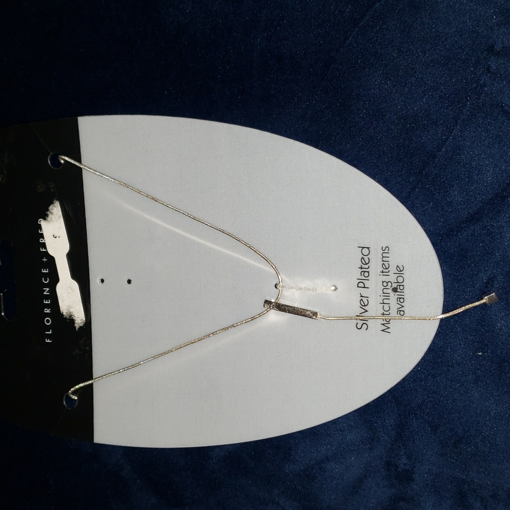 Silver plated Florence + Fred necklace
